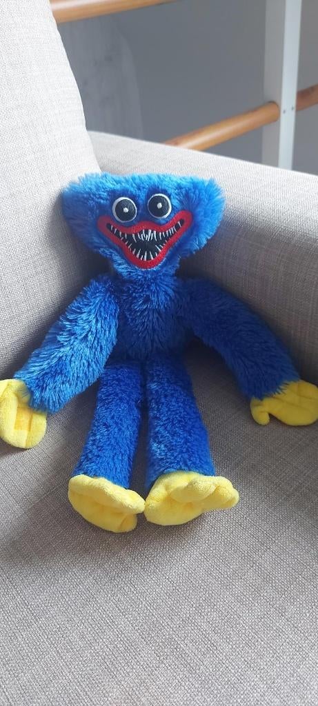 Huggy Wuggy Knuffel- blauw- Poppy playtime, Bleu, Overige karakters, Autres marques, Utilisé