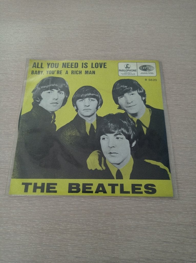Single - The Beatles - All You Need Is Love, Enlèvement, Comme neuf