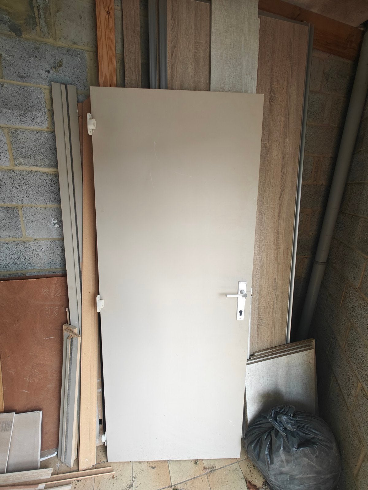 Porte intérieure 200  74 cm – complète avec poignée et char, Porte intérieure, Enlèvement, Utilisé, Moins de 80 cm