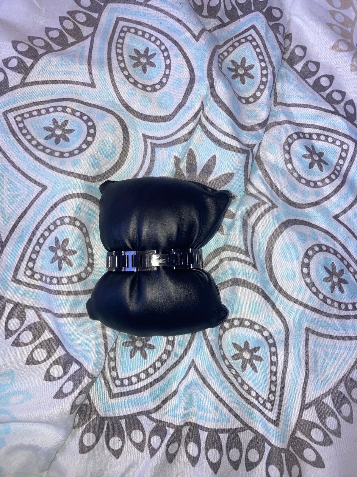 Armband, Enlèvement ou Envoi, Comme neuf, Noir, Argent