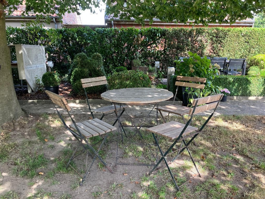 vintage bistro tuinset, Tuin en Terras, Ophalen, Gebruikt, Stoel, Tuinset