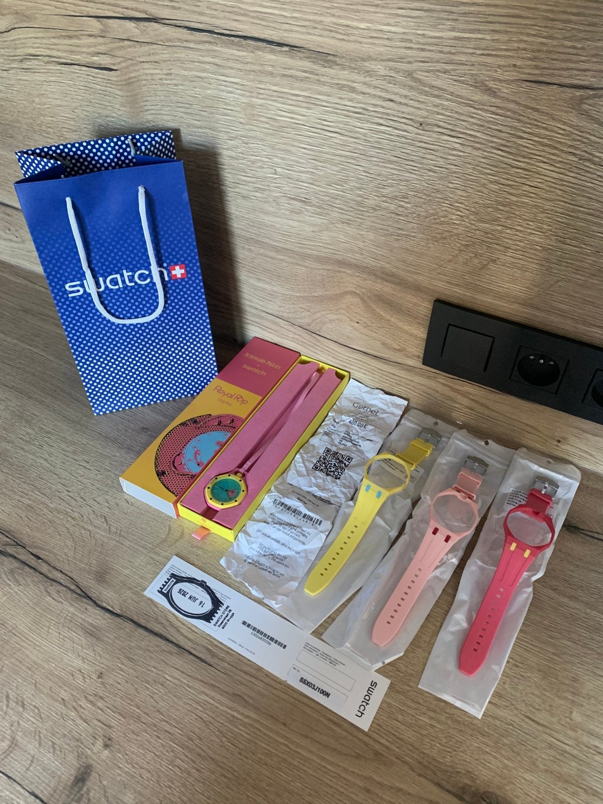 Swatch X Audemars Piguet Royal Pop, Handtassen en Accessoires, Kunststof, Ophalen of Verzenden, Zo goed als nieuw, Kunststof