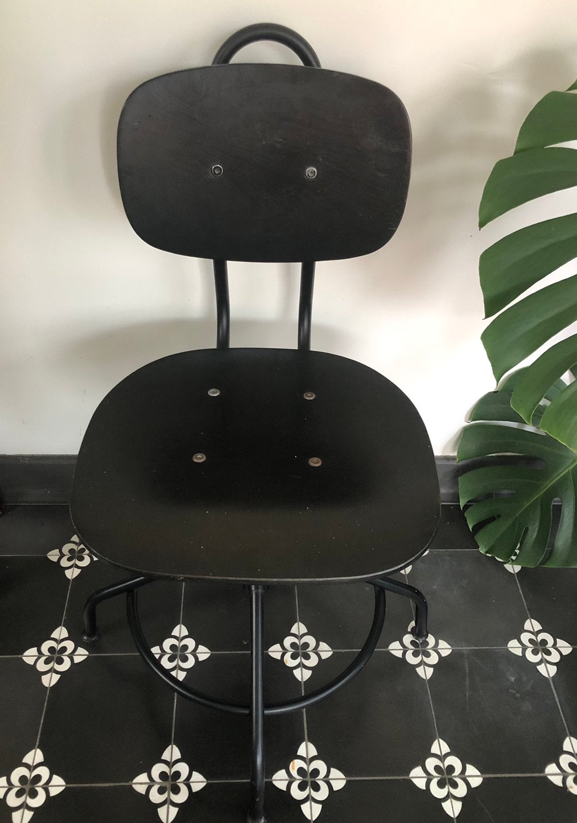Chaise de bureau noire IKEA KULLABERG, Enlèvement, Utilisé, Noir, Chaise de bureau