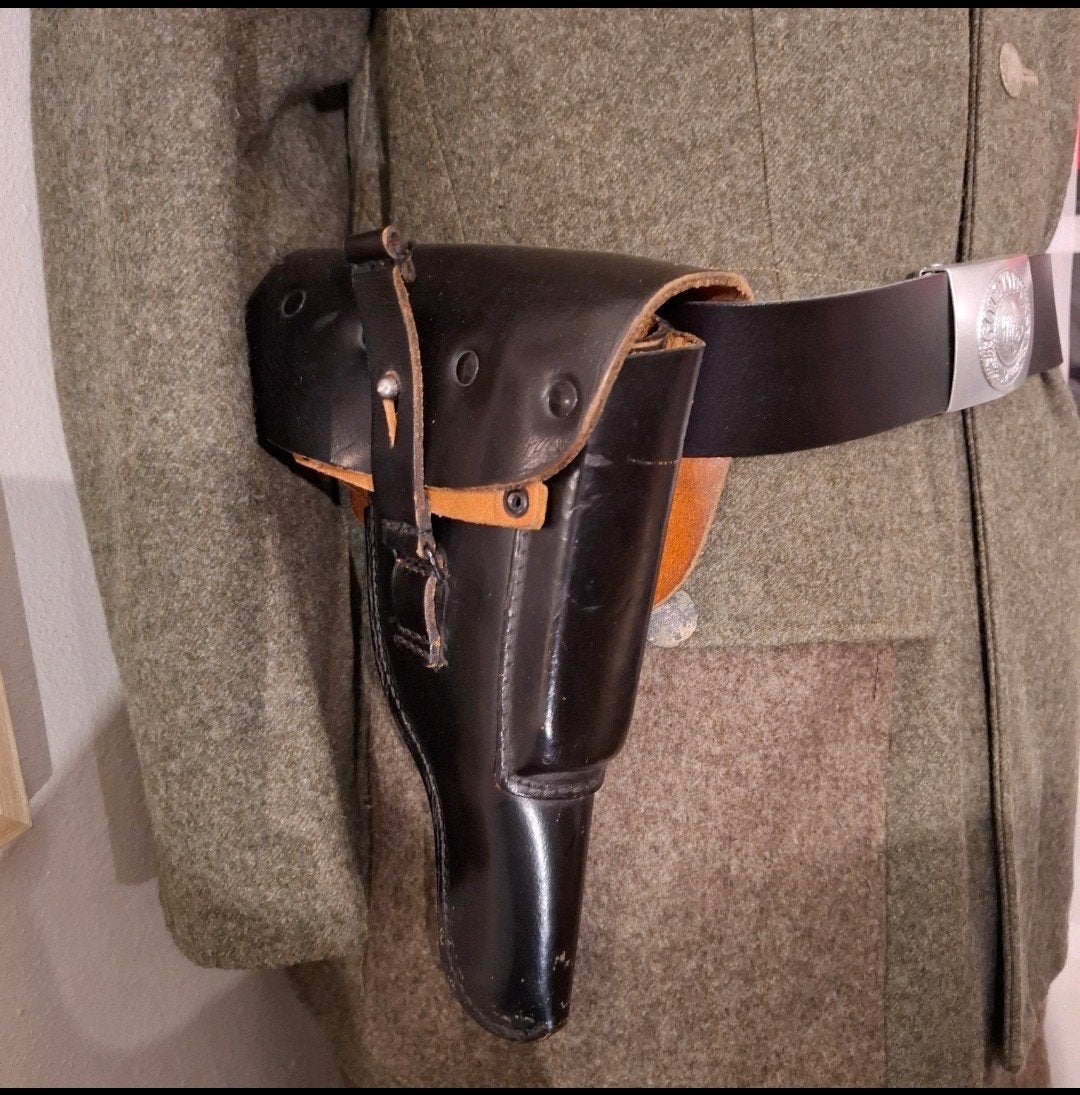 Ensemble allemand (veste, pantalon, ceinture, étui, bottes,, Collections, Envoi, Armée de terre, Vêtements ou Chaussures