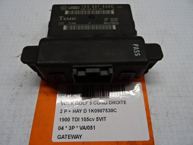 GATEWAY MODULE Volkswagen Golf V (1K1) (1K0907530C), Utilisé, Volkswagen