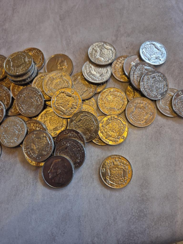 Anciennes pièces de 10fr belges, Enlèvement