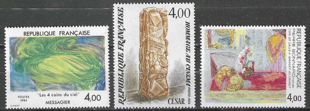 Frankrijk 1984 - Yvert 2299-2301 - Kunstwerken (PF), Verzenden, Postfris