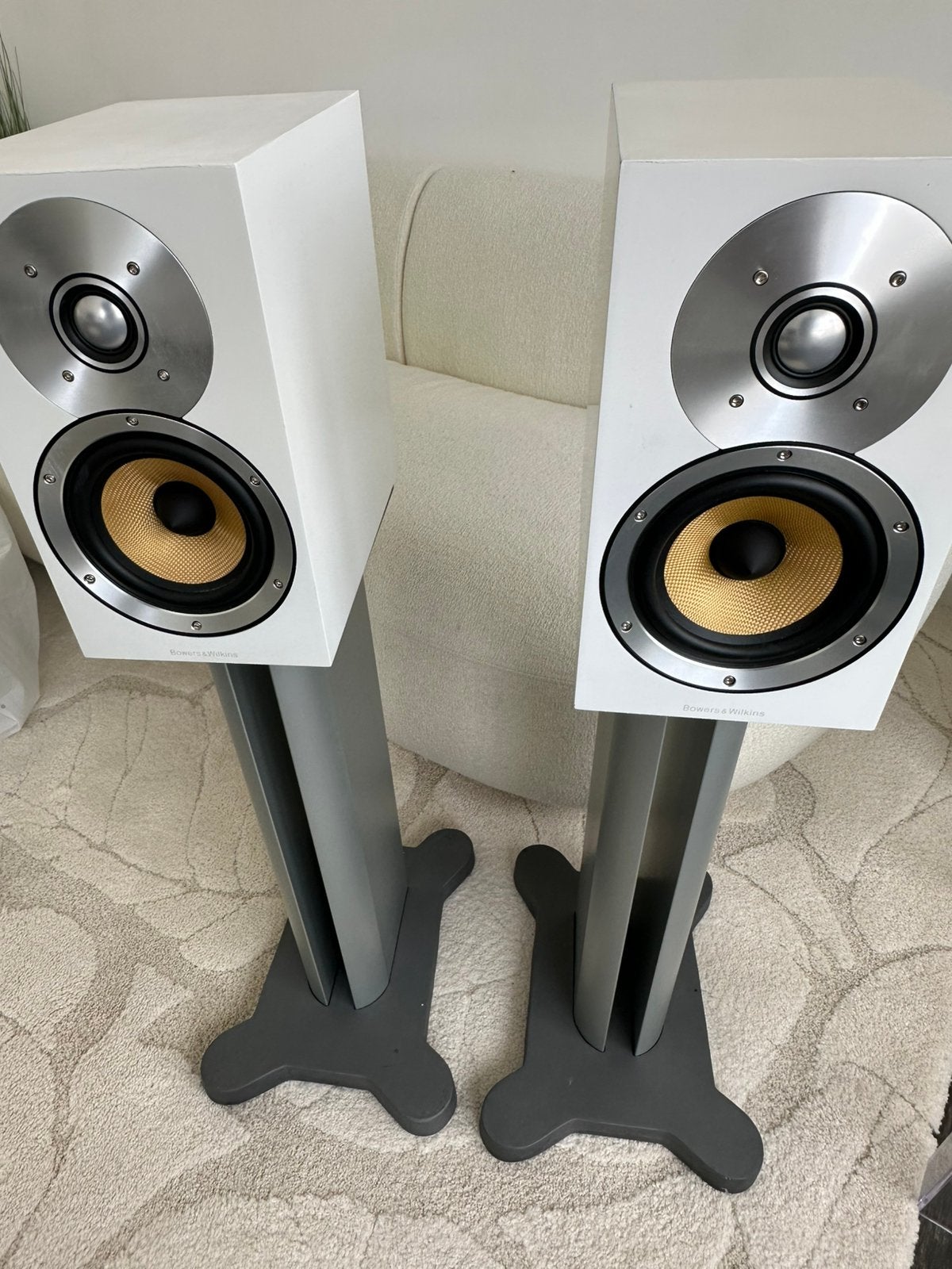 B&w CM1 + stands, Enlèvement, Utilisé, Enceintes stéréo, Bowers & Wilkins (B&W)