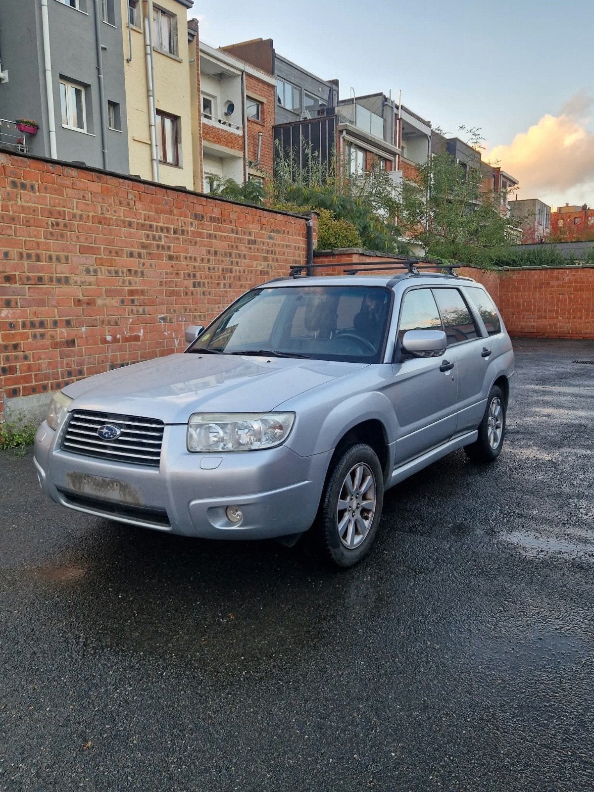 subaru forster 2.0 benzine euro4 4x4 2008, Auto's, 1994 cc, Zwart, Leder, Verwarmde buitenspiegels