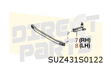 Suzuki Across (9/20-) (A5Z) steun voorbumperversterking onde, -, -, Nieuw, Bumper