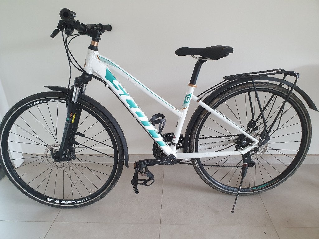 Velo Scott Sub Cross dame 30 Small, Gebruikt, Versnellingen, Minder dan 47 cm, Schijfrem