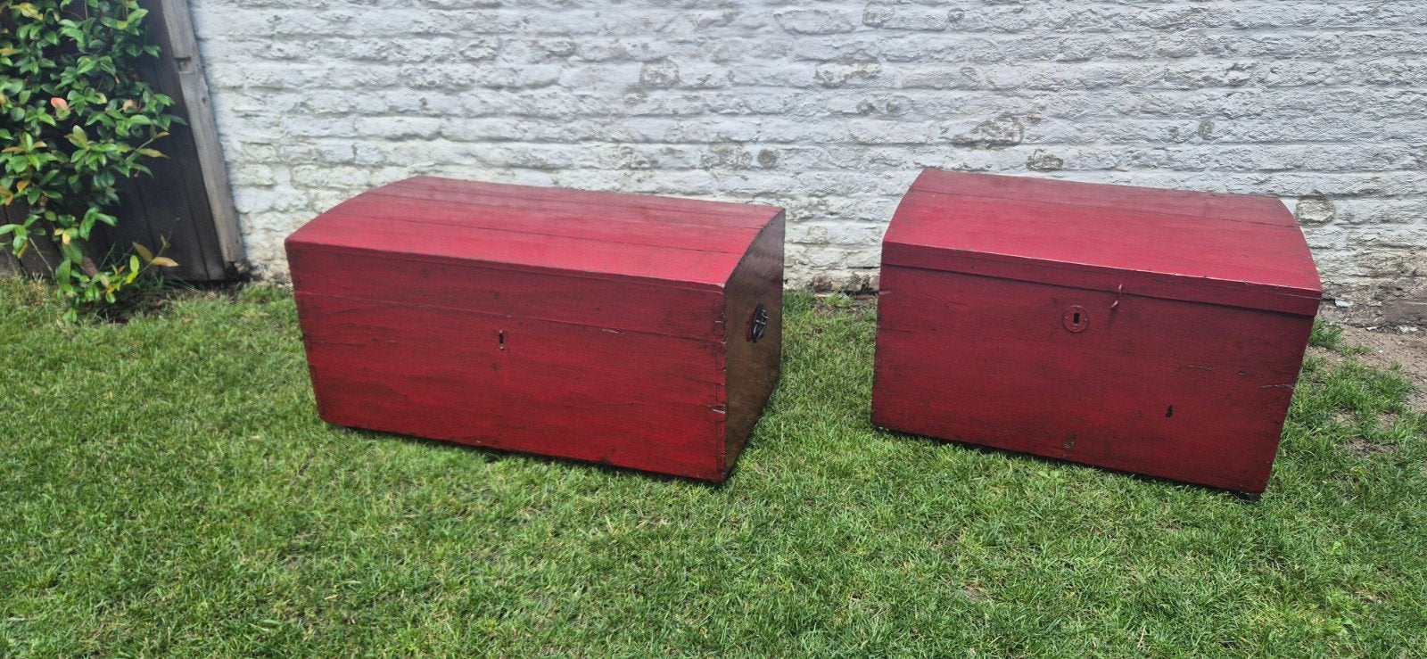 Mooie houten gelakte kisten, Huis en Inrichting, Woonaccessoires | Kisten, Ophalen