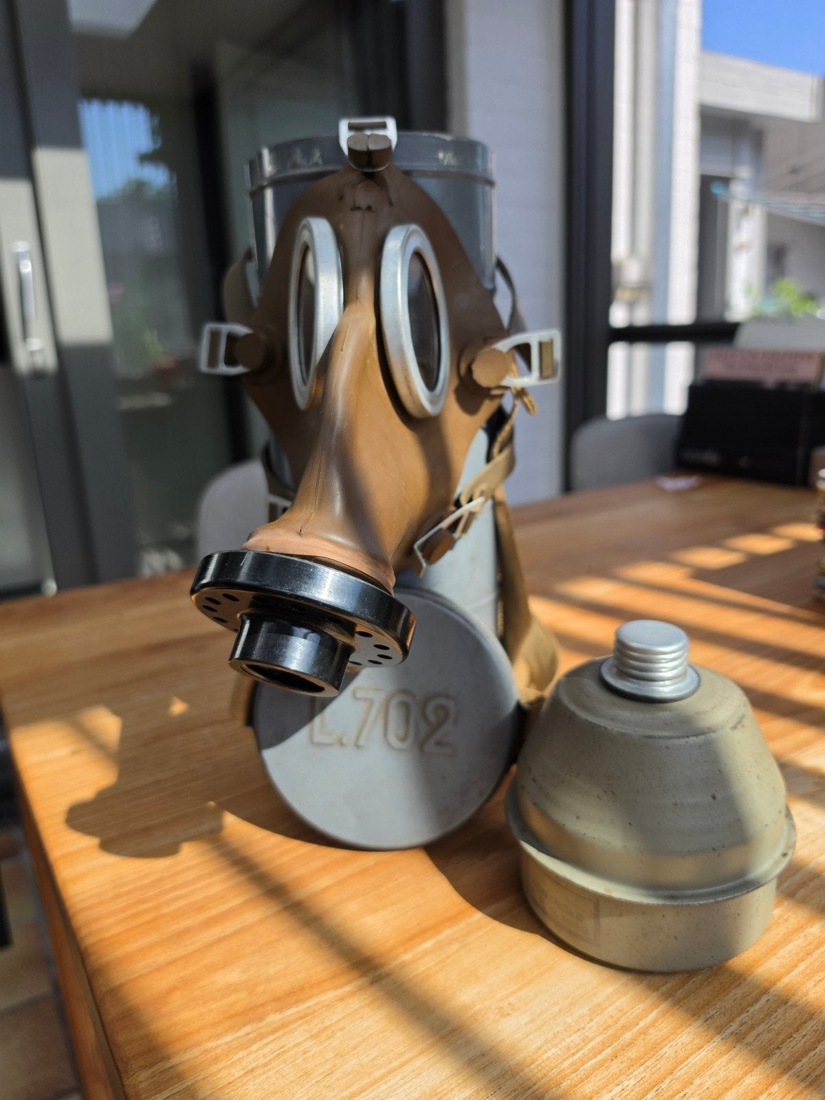Gasmasker Belgisch WO 2, Ophalen