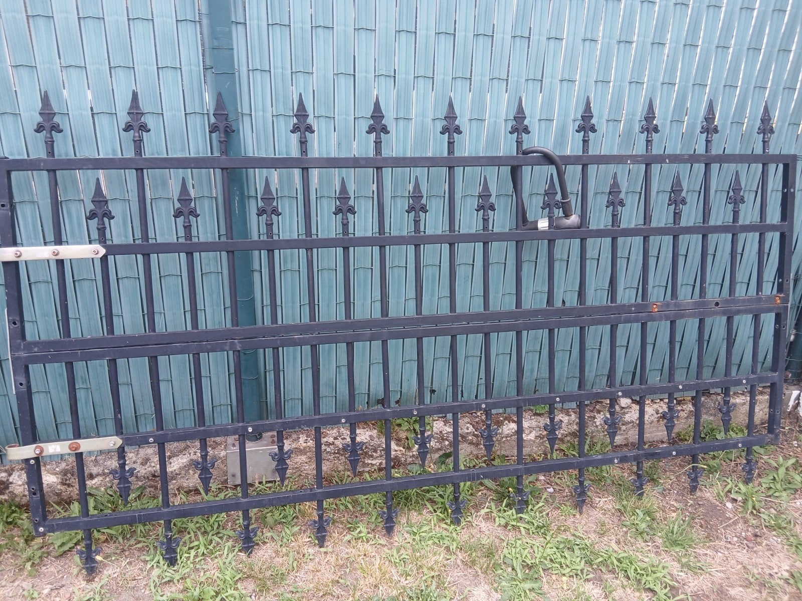 Poort zwart, Ophalen, Gebruikt, IJzer, Sierhekwerk