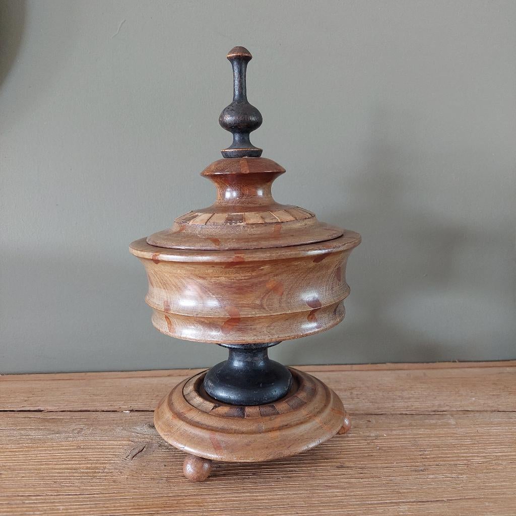 antieke tabakspot hout, Antiek en Kunst, Ophalen of Verzenden