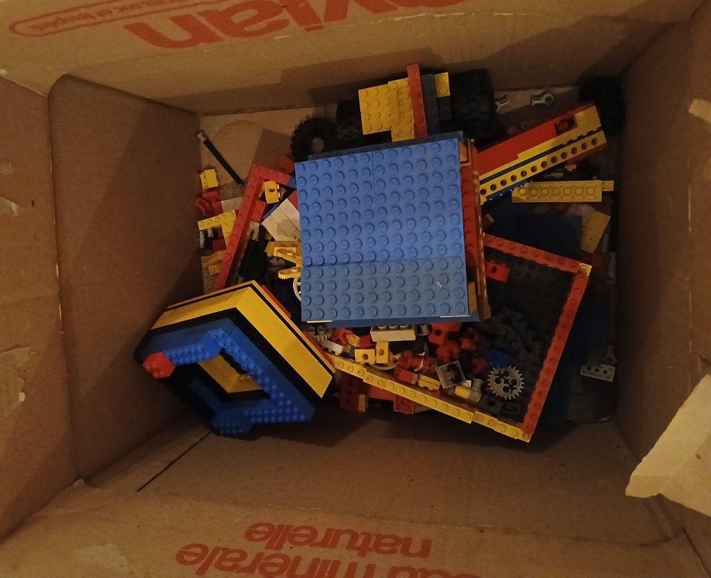 Doos met losse stukjes Lego, Ophalen, Gebruikt, Lego, Technic
