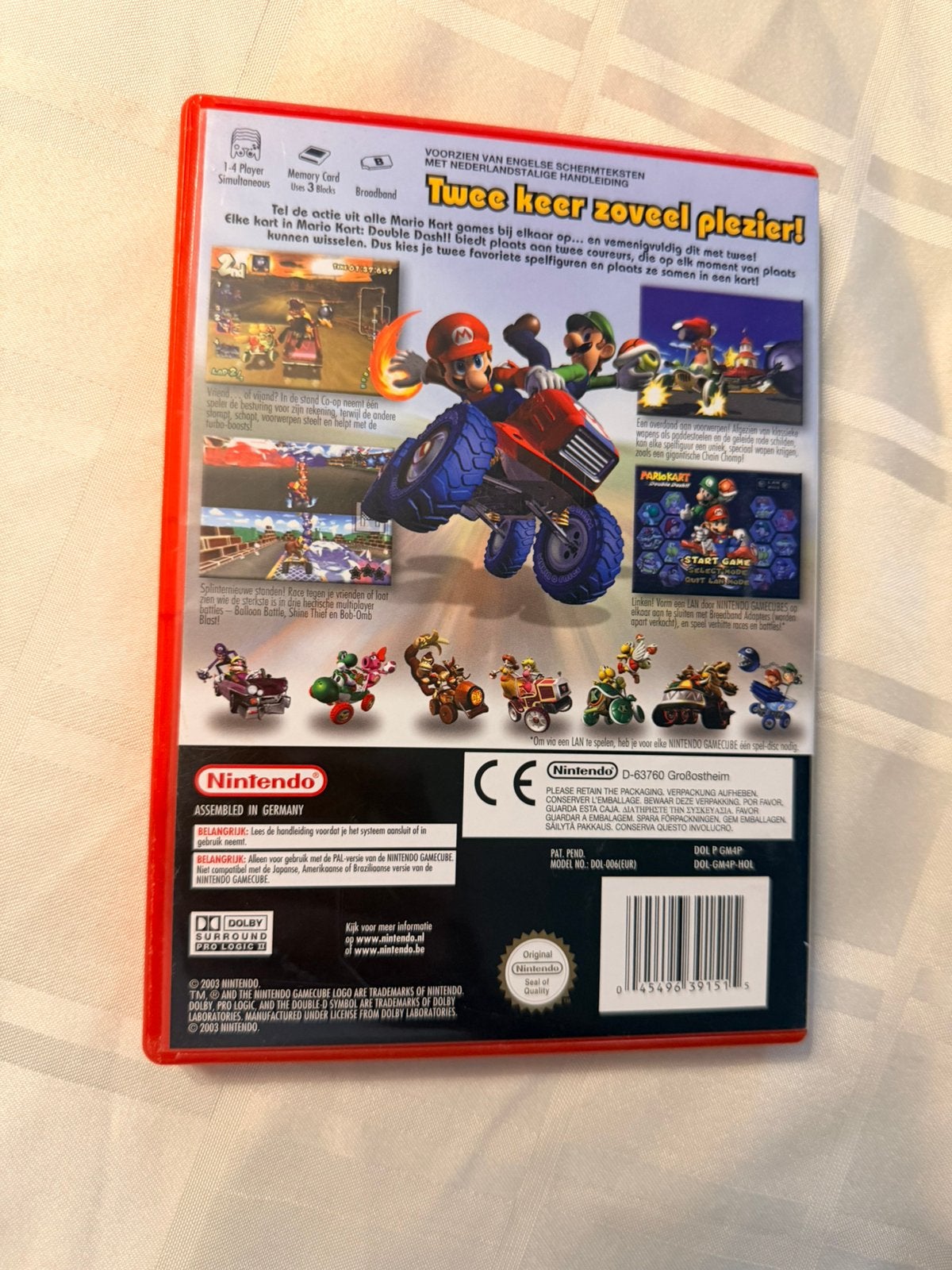 Nintendo Game Cube Mario kart, Games en Spelcomputers, Ophalen of Verzenden, Zo goed als nieuw