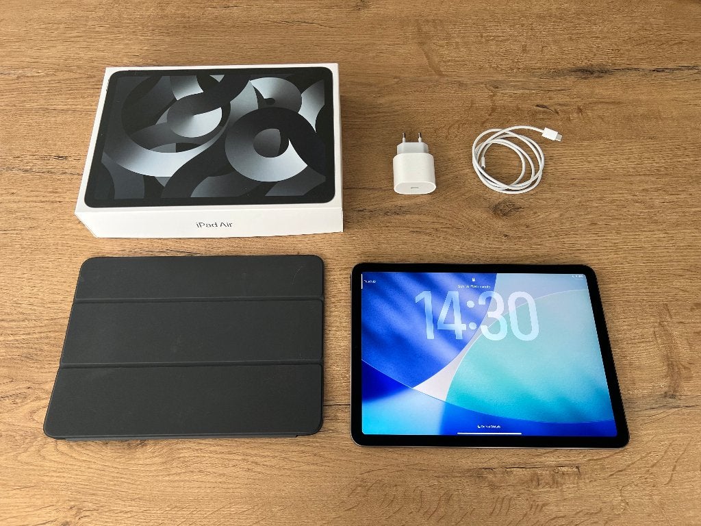 M1 iPad Air 5th gen Space Grey 64GB, Computers en Software, Apple iPads, Zwart, Apple iPad Air, 11 inch, Ophalen of Verzenden