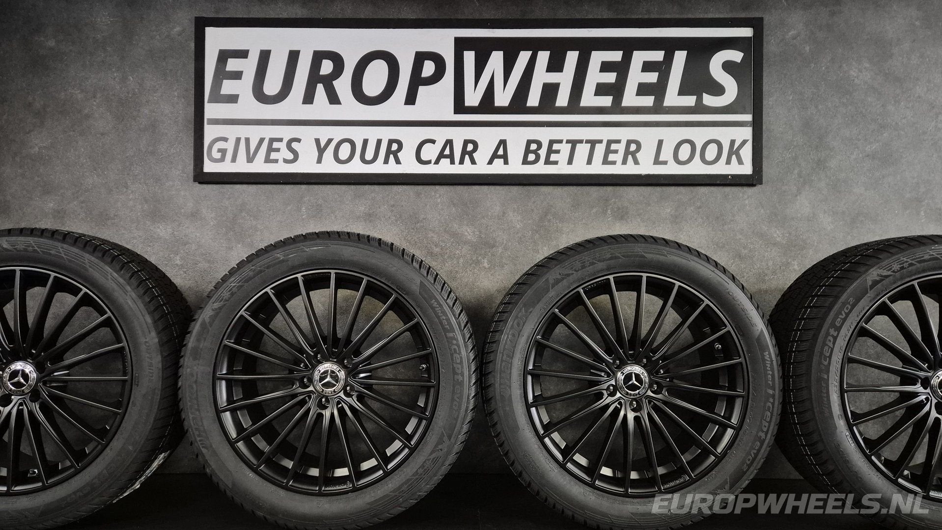 19 inch Mercedes AMG velgen GLA GLB EQA EQB winterbanden, Auto-onderdelen, 19 inch, Gebruikt, -, -