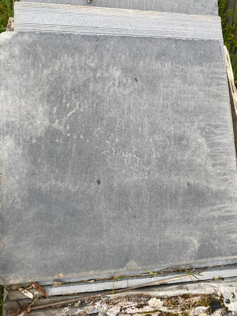 Blauwe steen tegels, Tuin en Terras, Ophalen, Zo goed als nieuw, Terrastegels, Natuursteen
