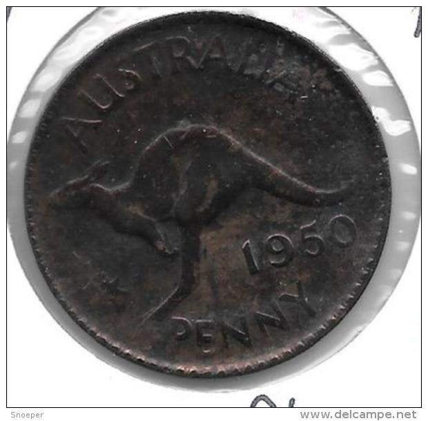 australia 1 penny 1950 P km 43 vf+, Timbres & Monnaies, Monnaies | Amérique, Envoi, Amérique du Sud, Monnaie en vrac