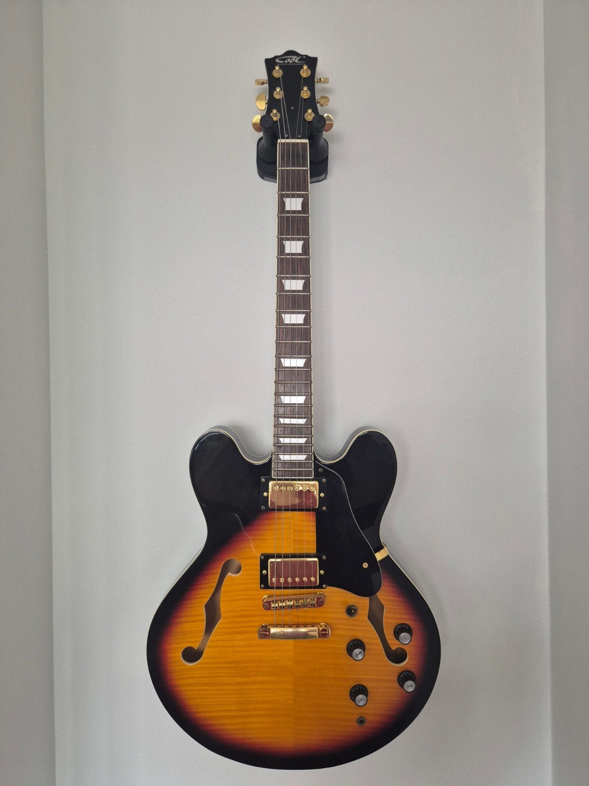 Hollowbody elektrische gitaar, Muziek en Instrumenten, Ophalen, Zo goed als nieuw, Hollow body, Overige merken