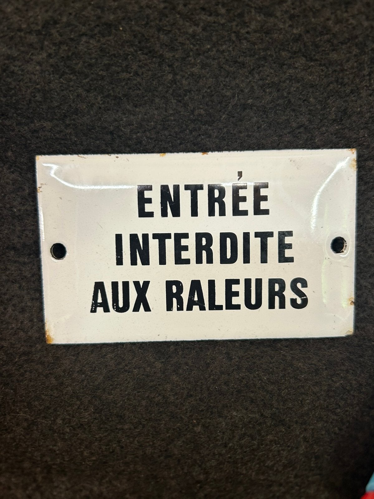 Petite plaque en émail, Enlèvement ou Envoi