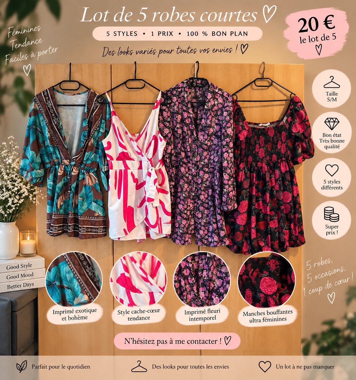 Lot de robes femme – 5 € pièce, Vêtements | Femmes, Enlèvement ou Envoi, Comme neuf, Taille 36 (S)