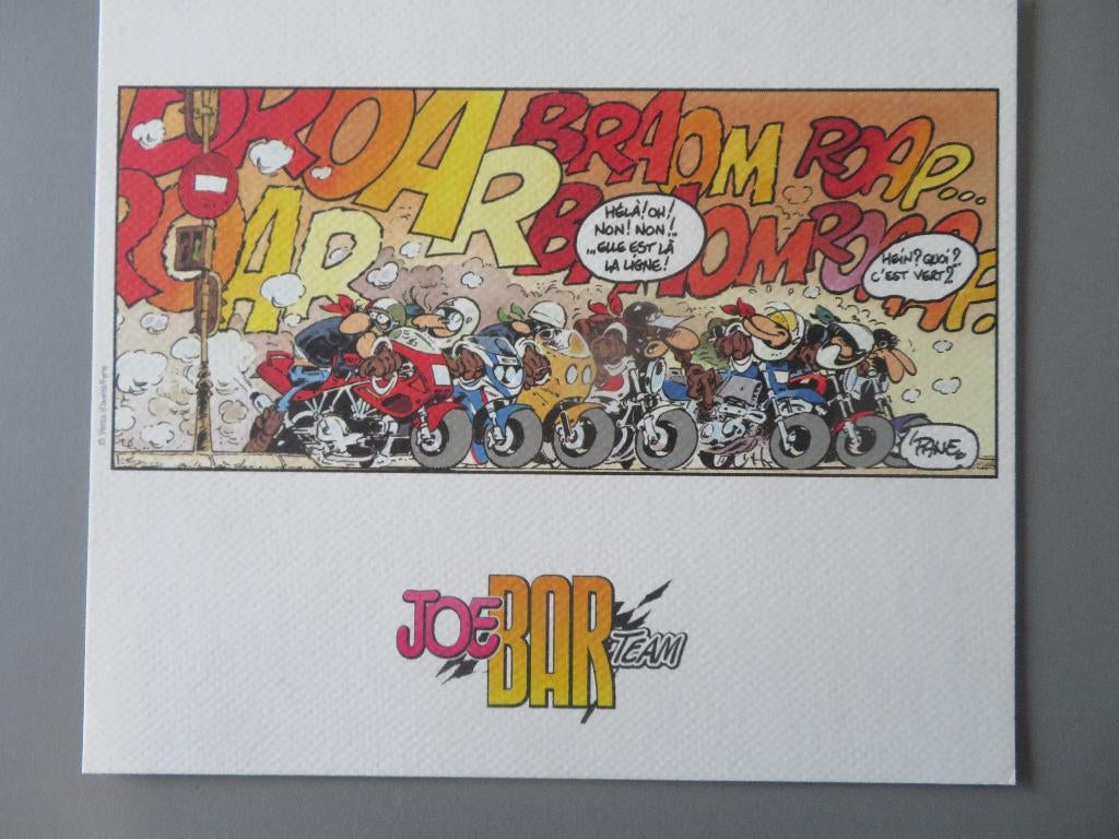 mooie litho strip Joe BAR Team ( Vents d,Ouest Fane), Enlèvement ou Envoi, Neuf, Image, Affiche ou Autocollant