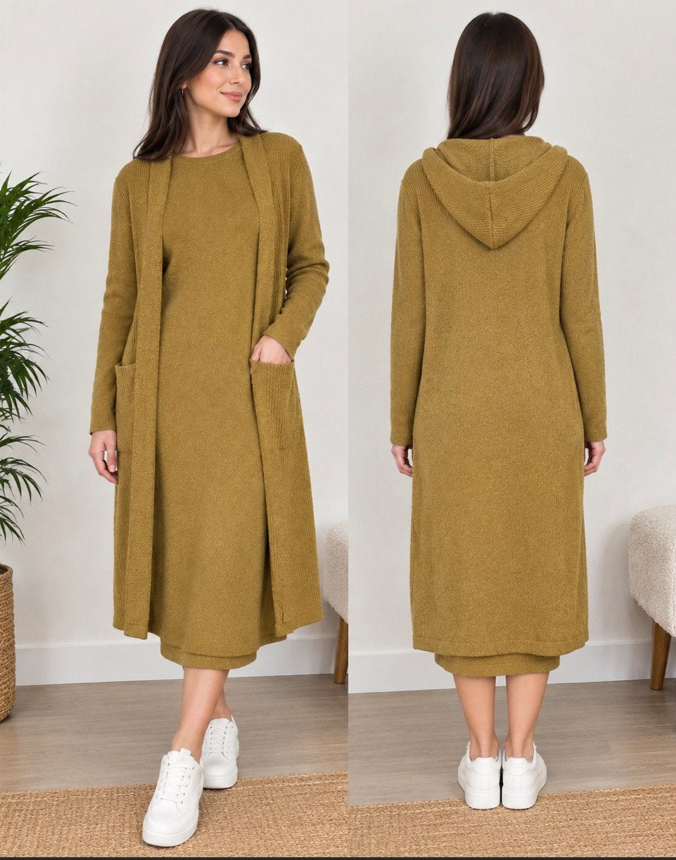 Ensemble gilet , robe long, Enlèvement ou Envoi, Neuf, Autres couleurs