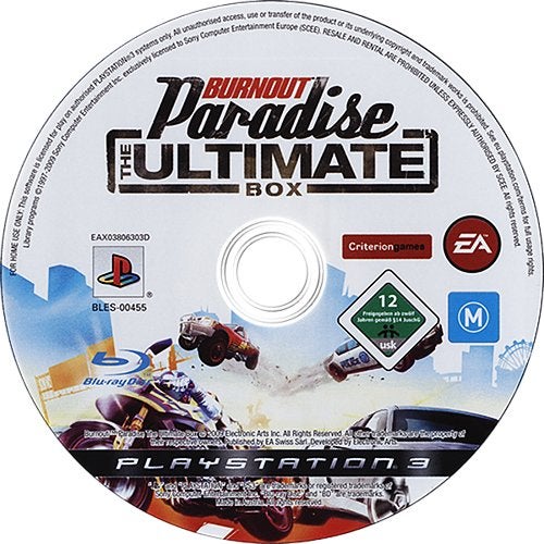 Burnout Paradise The Ultimate Box (enkel de disk), 1 speler, Racen en Vliegen, Ophalen of Verzenden, Zo goed als nieuw