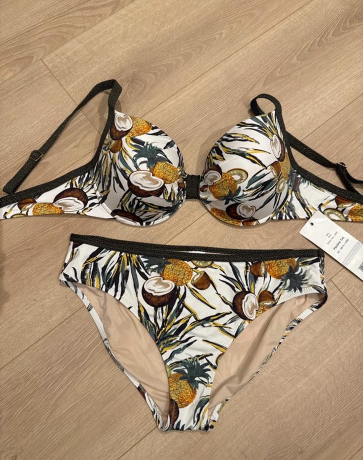Bikini Rosa Faia 75D/90D noix de coco/ananas/tropical, Enlèvement ou Envoi, Neuf, Autres couleurs, Bikini