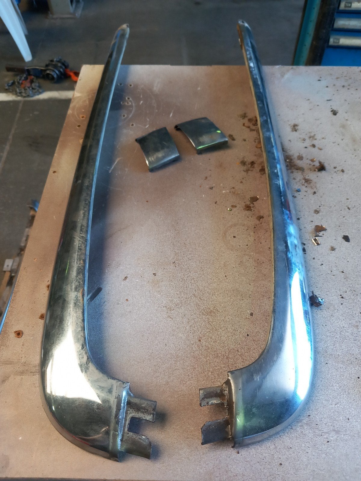 mercedes w126 crome bumper, Ophalen, Achter, Bumper