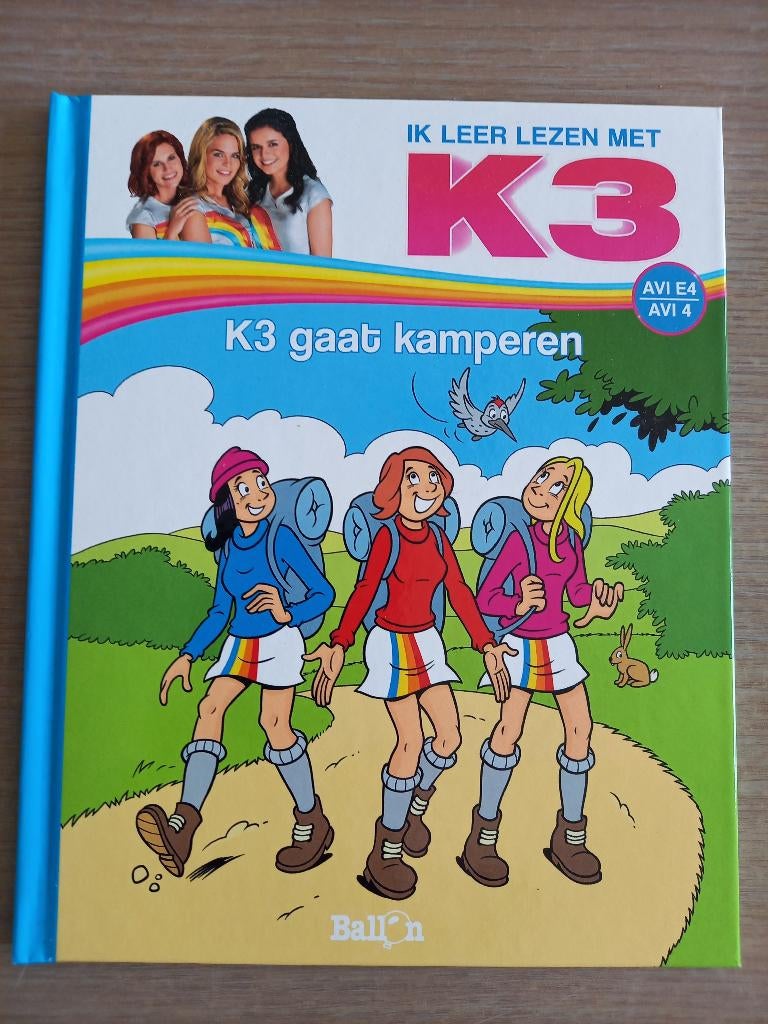 Boek Ik leer lezen met K3 - K3 gaat kamperen, Boeken, Fictie algemeen, Ophalen of Verzenden, Zo goed als nieuw, Saskia Martens