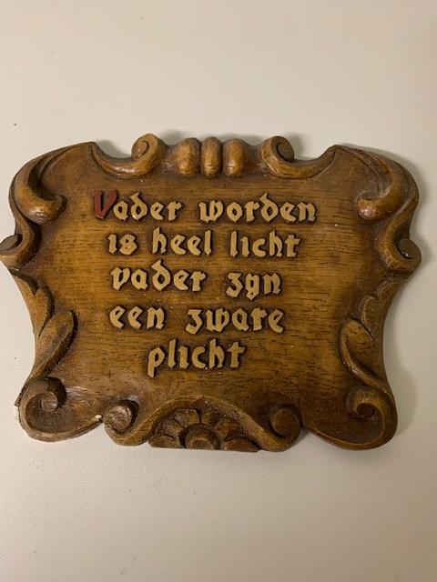 vintage kader "vader", Ophalen of Verzenden
