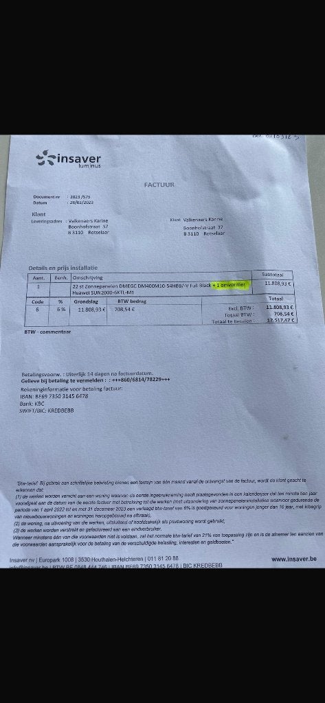Omvormer batterij te koop, Ophalen, Zo goed als nieuw, Collector, 200 wattpiek of meer