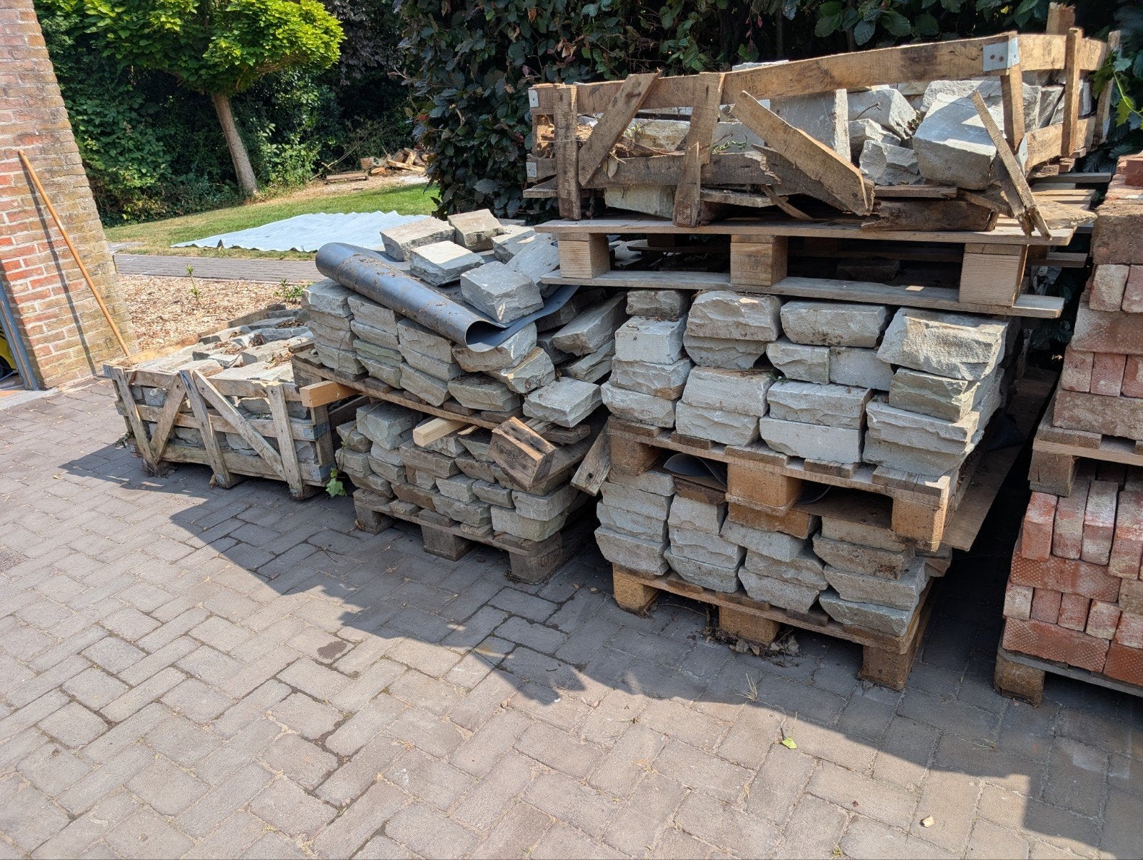 Kandla grijs platine 20x14x6/8 (31st/m²), Ophalen