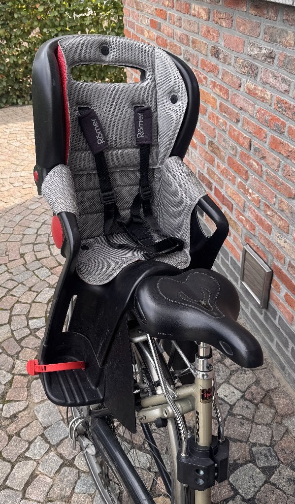 Fiets-Kinderzitje Romer Jockey Comfort, Fietsen en Brommers, Ophalen, Achterzitje, Gebruikt, Voetsteuntjes