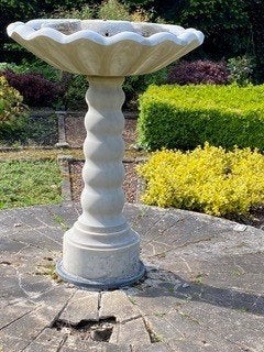 Fontein in authentiek wit Carrara marmer, Ophalen, Zo goed als nieuw, Overige materialen, Fontein