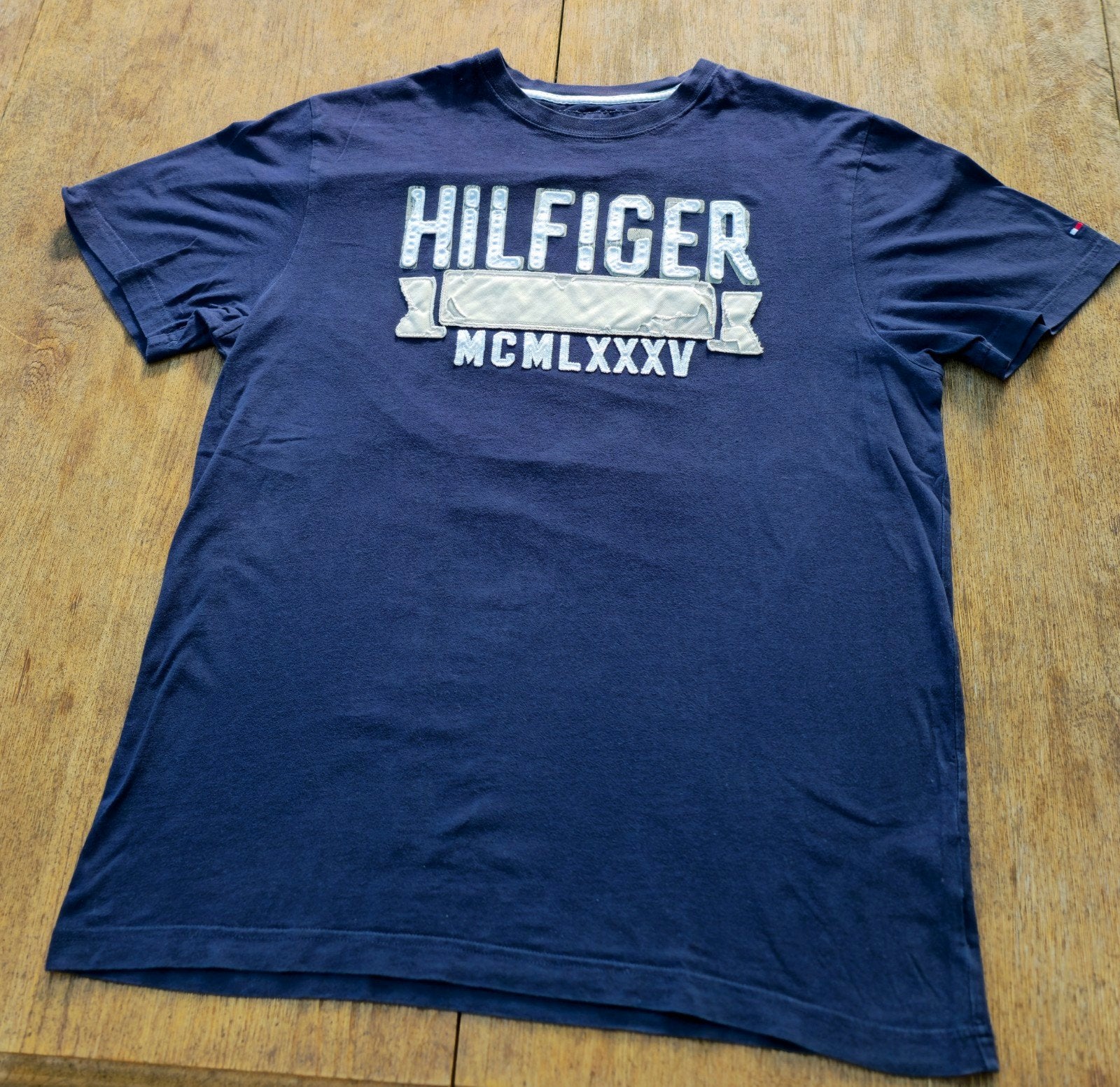 Blauw Tommy Hilfiger Tshirt, Kleding | Heren, T-shirts, Ophalen of Verzenden, Zo goed als nieuw, Tommy hilfiger, Maat 48/50 (M)