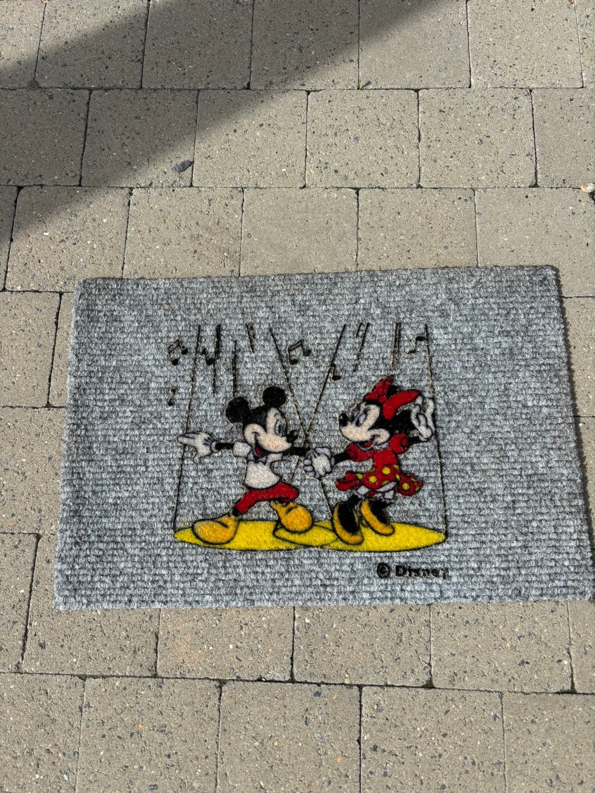 Deurmat  ( mickey en mini mouse, Overige materialen, Gebruikt, Schoonloopmat, Verzenden