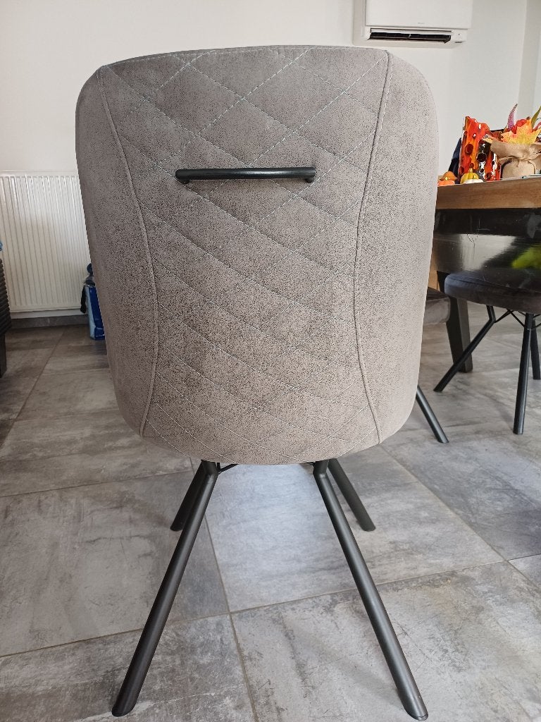 Eetkamerstoelen, Maison & Meubles, Gris, Comme neuf, Enlèvement, Cinq, Six Chaises ou plus