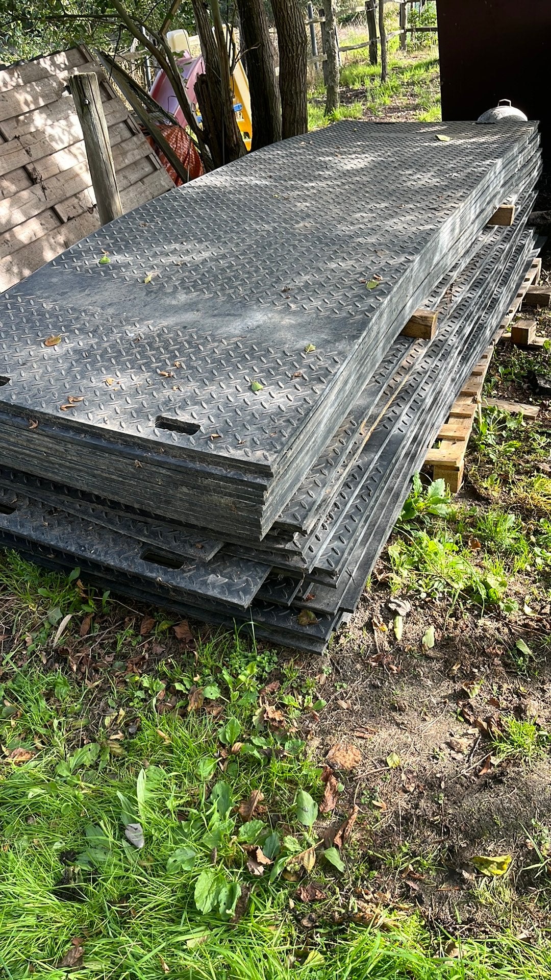 Te huur kunstof rijplaten, Ophalen of Verzenden, Zo goed als nieuw