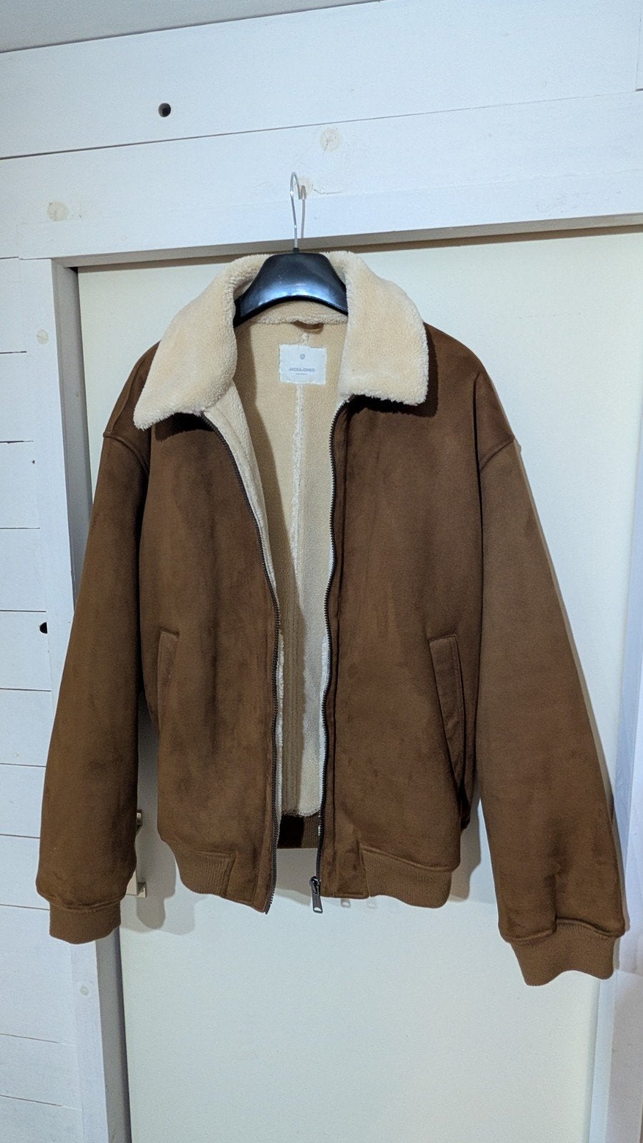 Veste en daim fourrée pour Homme, Neuf, Jack&Jones, Brun, Enlèvement