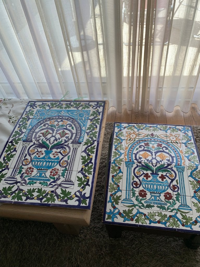 2 keramische Turkse tegelsets 12 stuks 60 x 45 cm, Ophalen of Verzenden, Nieuw, Keramiek