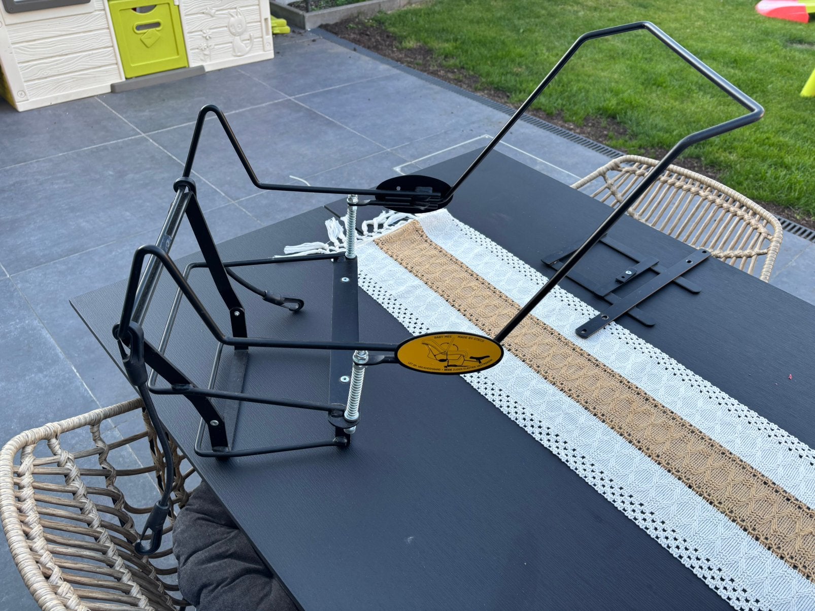 Houder voor Maxi Cosi op bakfiets, Fietsen en Brommers, Fietsaccessoires | Buggydragers, Zo goed als nieuw, Ophalen