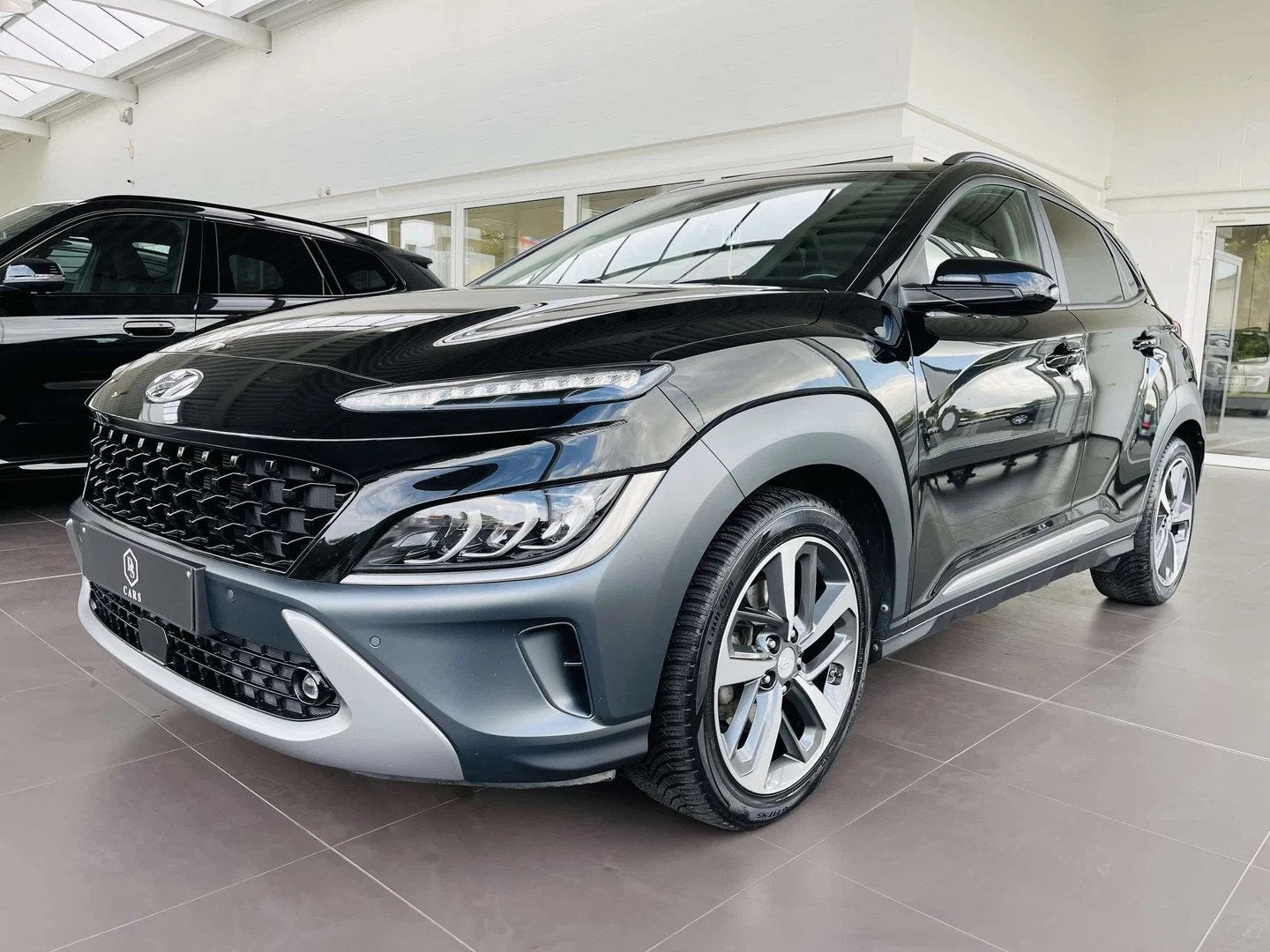 Hyundai KONA HEV 1.6 GDi * GARANTIE + LED + GPS + CUIR *, Auto's, Automaat, 105 pk, Gebruikt, Zwart