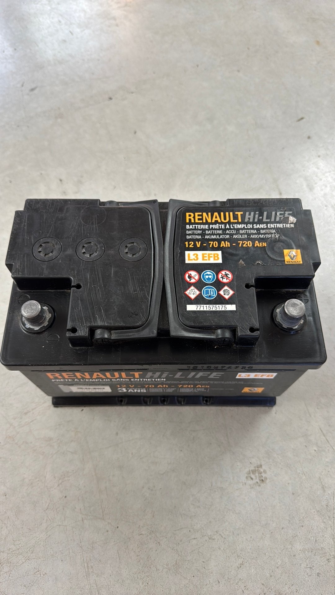 Batterie 12v 70Ah 720A ***Etat de santé 88%***, Autos : Pièces & Accessoires, Enlèvement, Utilisé