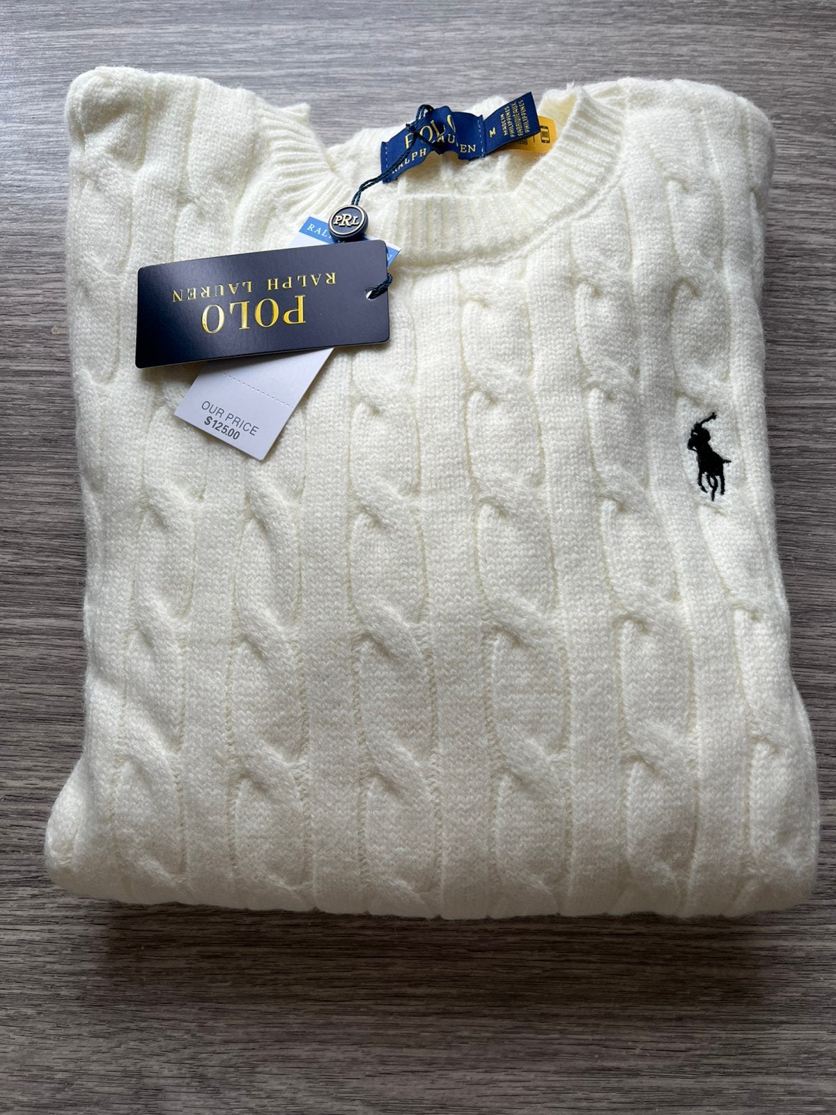 Ralph lauren sweather, Ophalen of Verzenden, Zo goed als nieuw, Maat 48/50 (M), Beige