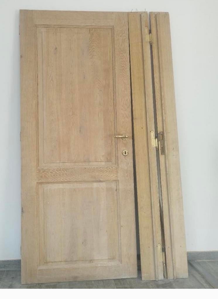 Anciennes portes entièrement en chêne (8 pièces), Bricolage & Construction, Porte intérieure, Enlèvement, Utilisé, Moins de 80 cm